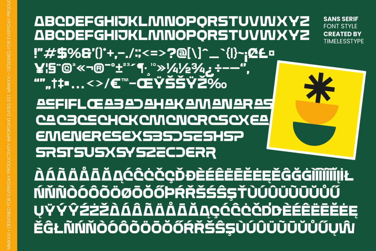 Preview 10 for Maison Vance – Display Sans Serif