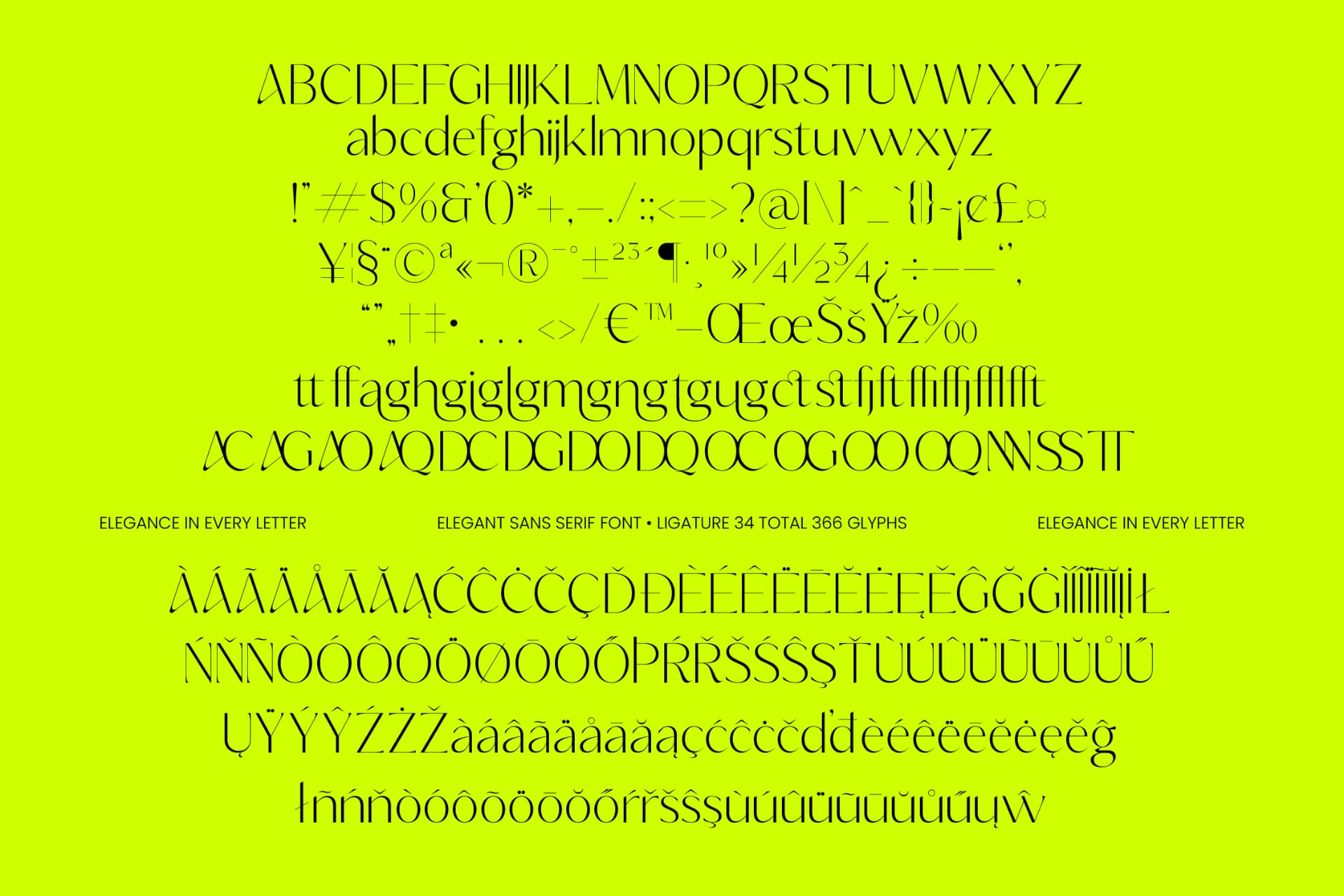 Preview 10 for Silence Night – Elegant Sans Serif Font