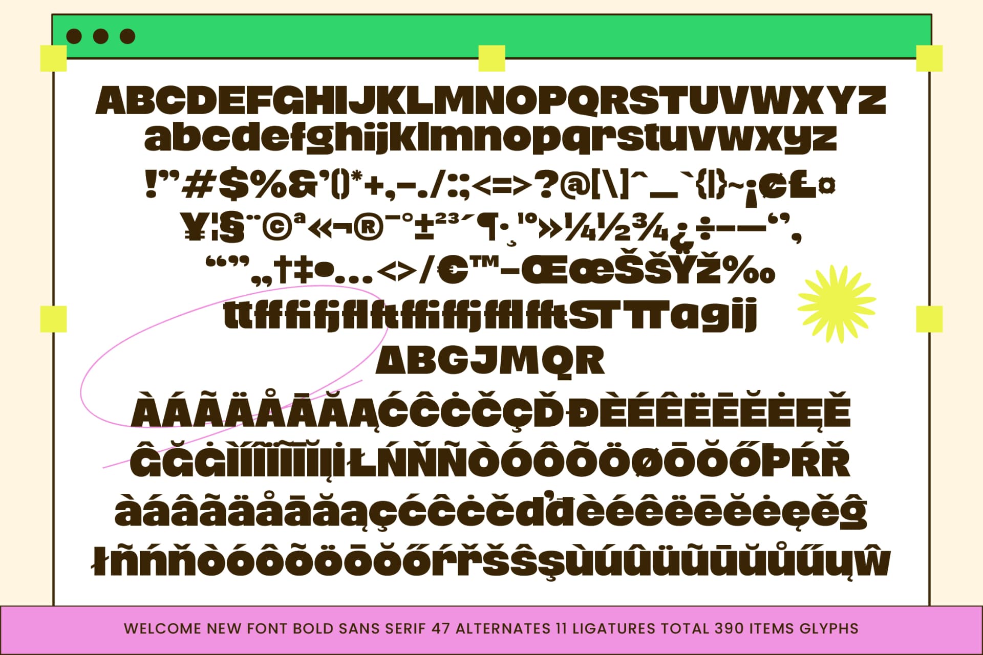 Preview 10 for Charm Florals – Bold Sans Serif Font