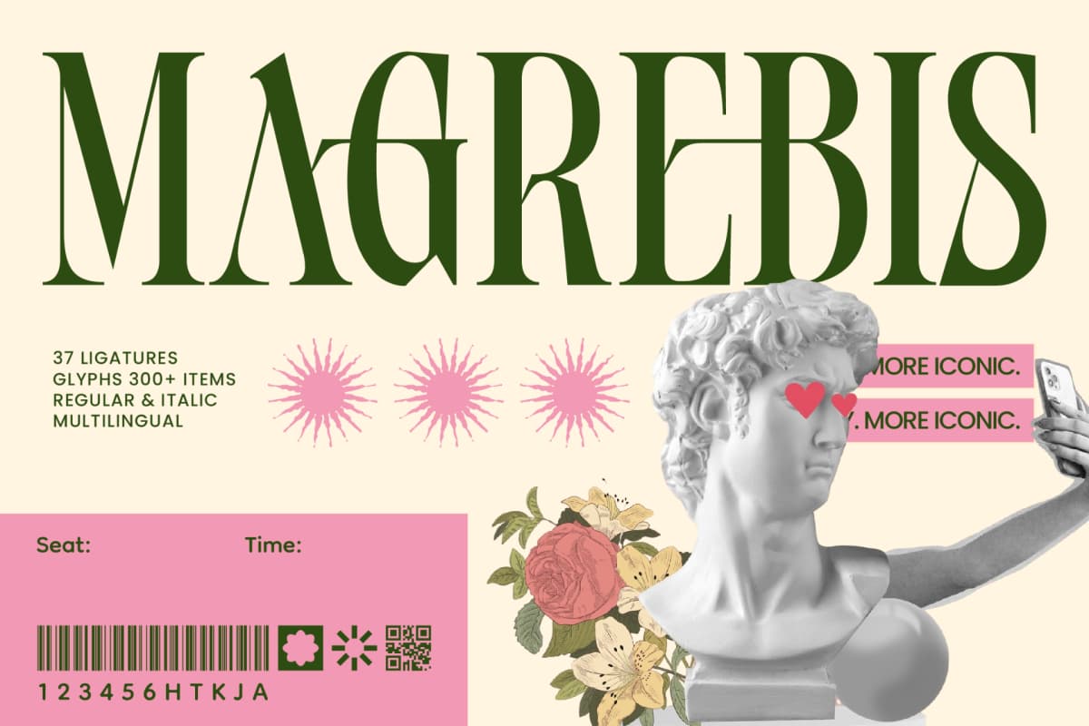 Preview of Magrebis – Modern Serif Font font