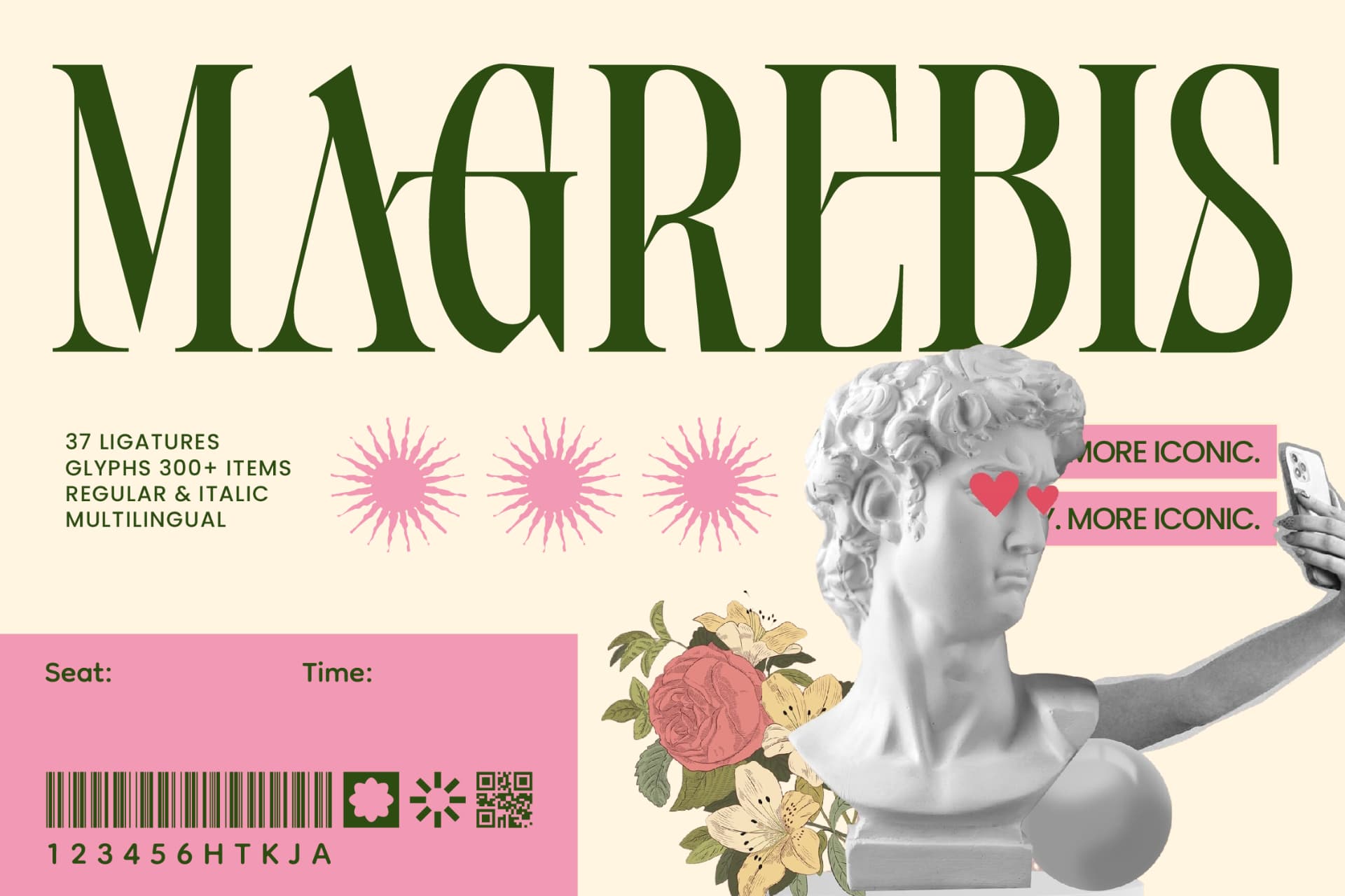 Preview of Magrebis – Modern Serif Font font