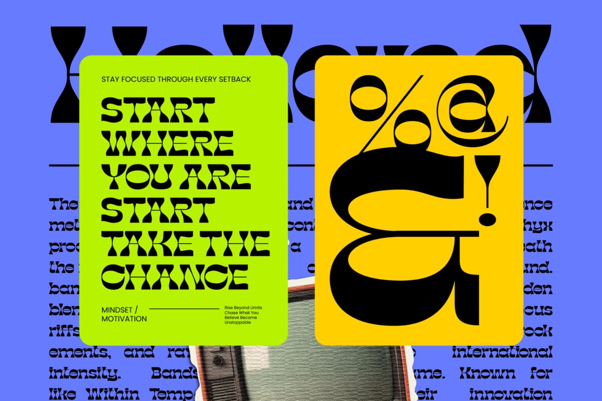 Preview 8 for Stay Moosen – Psychedelic Display Font