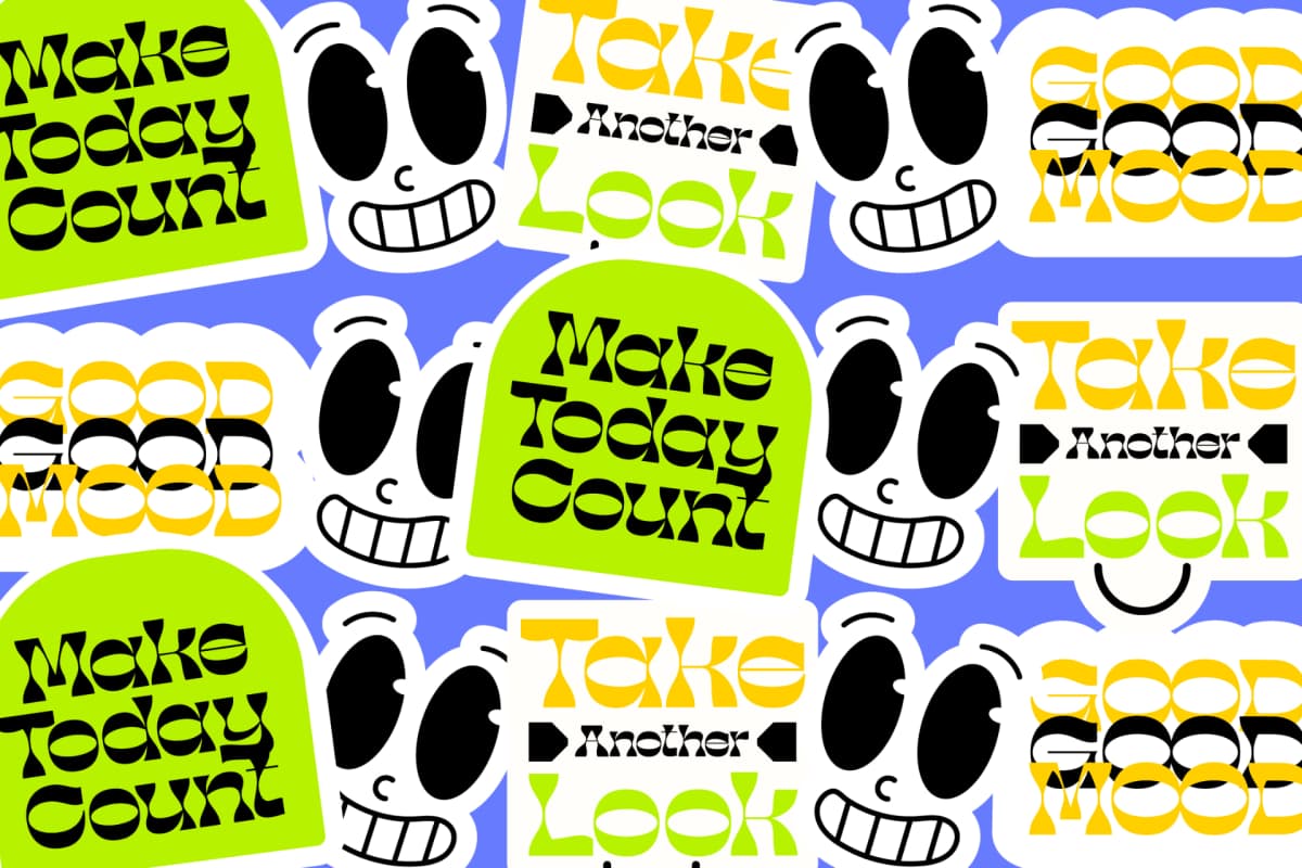 Preview 6 for Stay Moosen – Psychedelic Display Font