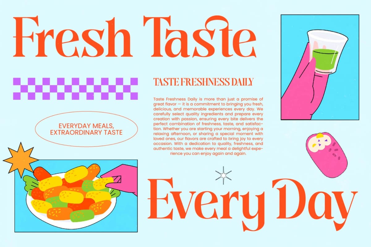 Preview 4 for Cooking Paradise – Serif Display Font